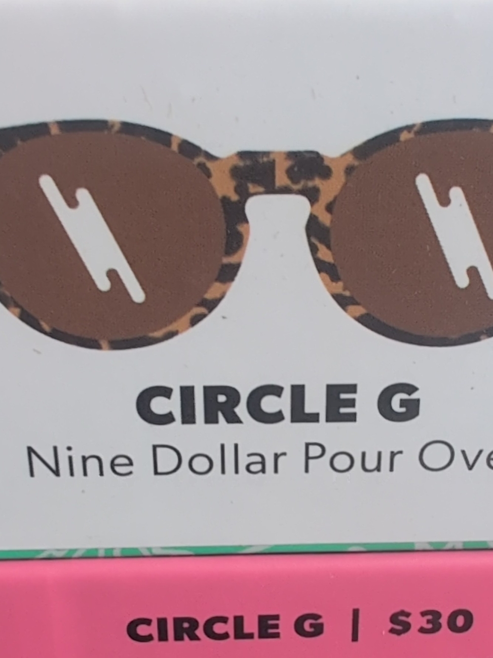 Circle G nine dollar pour over Tortoiseshell Sunglasses with Brown Lenses